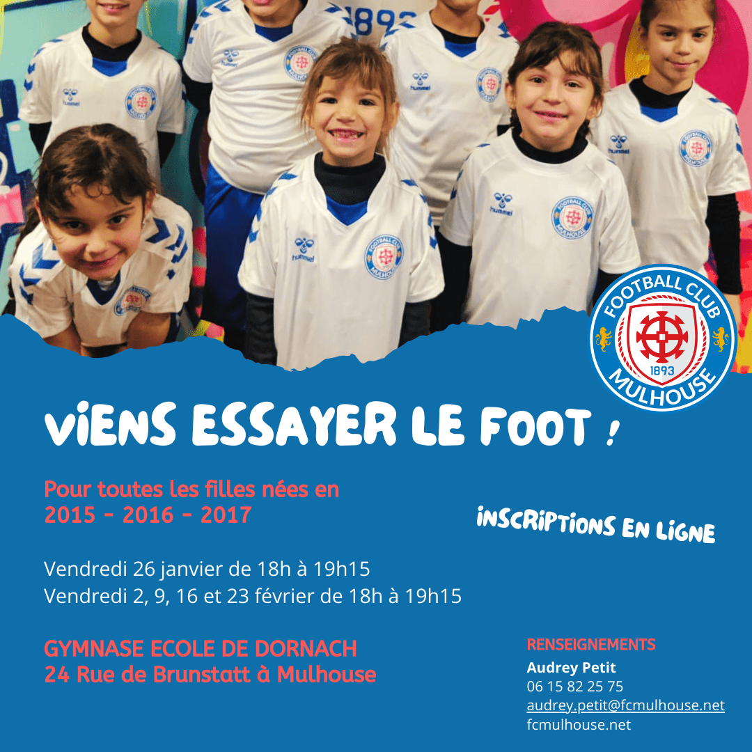 école de foot fc mulhouse enfants